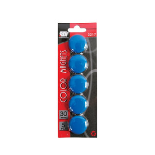 SDI Color Magnets, 30mm, 5/pack, available in Black, Blue, Orange, Red or White
