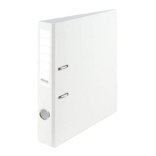 Office One PVC Colored Box File, F/S Narrow, White