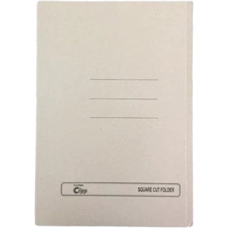 Clipp Square Cut Folder FS, 10/pack, Buff