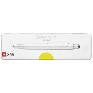 CARAN d'ACHE 849 Ballpoint Pen with Box, 0.25mm, Fluo Yellow
