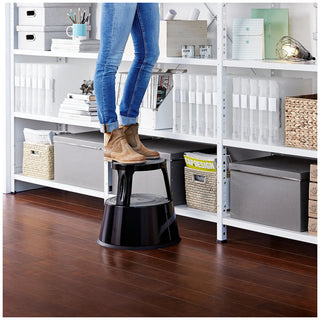 Step Stool, Rolling Step Stool, Black
