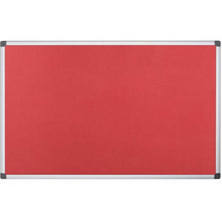 SUPER DEAL ALUMINIUM FRAME NOTICE BOARD 90X150CM – RED FELT