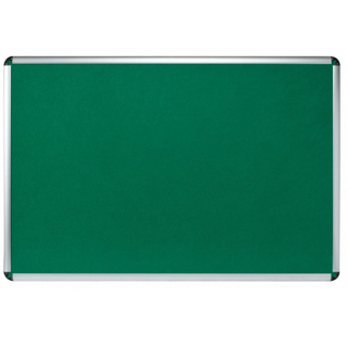 SUPER DEAL ALUMINIUM FRAME NOTICE BOARD 90X180CM – GREEN FELT
