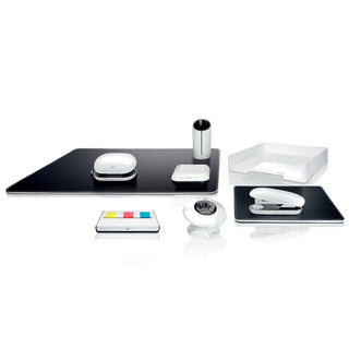 Sigel EYESTYLE Desk Pad, 60 x 45 cm, Black with White padding and stitching