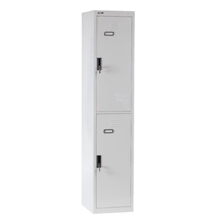 Rexel Locker, 180x37.5x46 cm, 2 Door, Grey