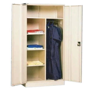 Rexel Domestic Cupboard, 183x91.8x48 cm, Swing Door, Off-White