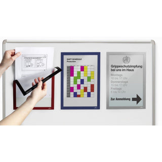 Durable DURAFRAME, Magnetic Frame A4, 5/pack, Silver