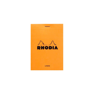 RHODIA Notepad, Lined, 80gsm, 80/pages, Orange, Assorted Sizes