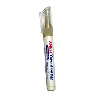 AMEST AM300 CORRECTION PEN 8ML – ULTRA FINE POINT, WHITE LIQUID