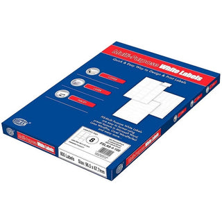 FIS FSLA8-4-100 A4 STICKER LABELS WHITE 96.5 X 67.7MM