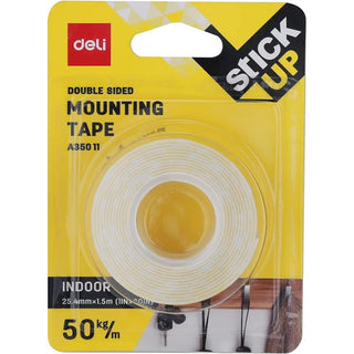 DELI A35011 DOUBLE SIDED MOUNTING TAPE INDOOR