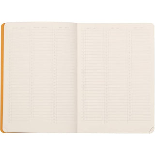 RHODIA Perpetual undated Diary A5, Soft PU Cover, 1Week/1Page, Orange