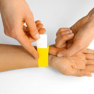 Sigel Event Wristbands Super Soft, adhesive seal, printable, Neon Yellow