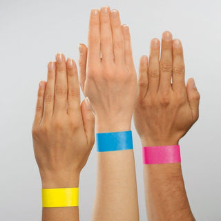Sigel Event Wristbands Super Soft, adhesive seal, printable, 120/pack, Neon Pink