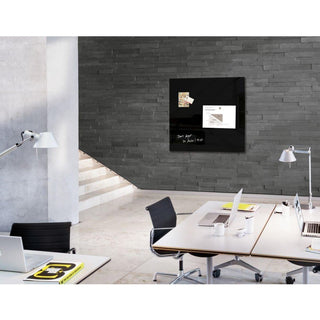 Sigel Magnetic Glass Board ARTVERUM, 100 x 100 cm, Black