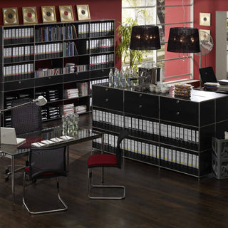 SYSTEM4 Shelf, 190 x 118 x 40 cm, Black