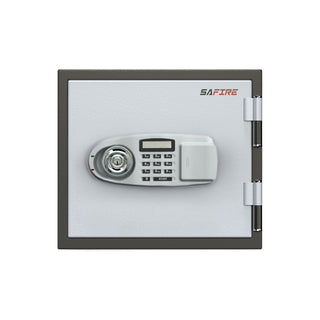 SAFIRE FR20 Fire Resistant Safe with 1 Key Lock + 1 Digital, Grey