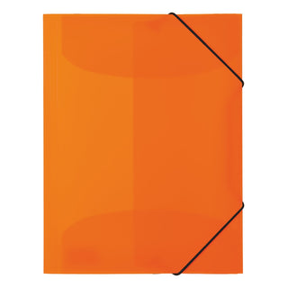 Herma Folder A4 with elastic fastener PP, Neon Orange