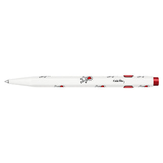 CARAN d'ACHE 849 Ballpoint KEITH HARING with Box, White - Special Edition