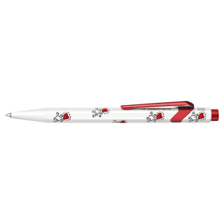 CARAN d'ACHE 849 Ballpoint KEITH HARING with Box, White - Special Edition